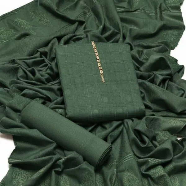 3 Pcs Women's Unstitched Embroidered Suit